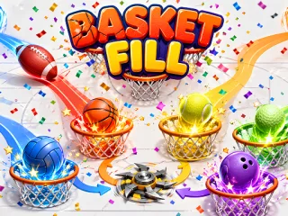 Play Basket Fill : Ball Puzzle online free