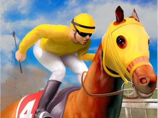 Play Horse Racing free kids game online