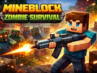 Play Mineblock Zombie Survival online free