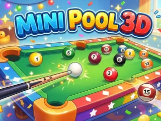 Play Mini Pool 3D free kids game online