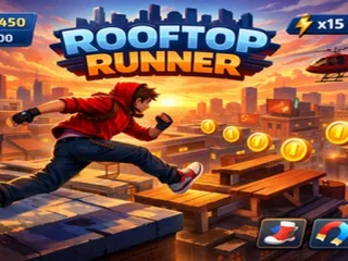 Play rooftop runner free kids game online
