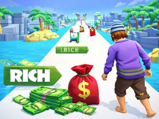 Play Run Rich Path 3D free kids game online