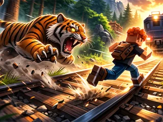 Play Running From A Hungry Tiger online free