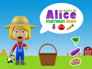Play World of Alice   Vegetables Names online free